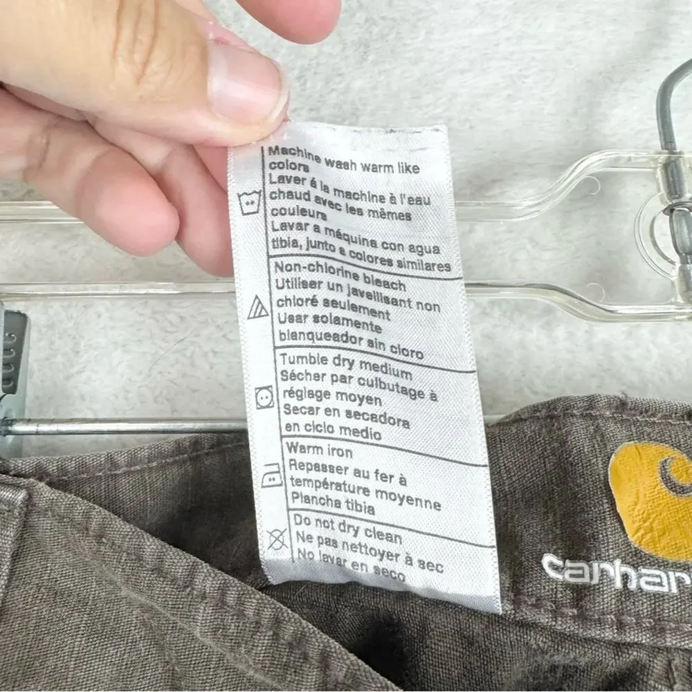 Carhartt Cargo Work Pant Relaxed Fit Rugged Flex Ripstop in Dark Coffee Sz 40x32
